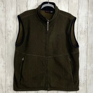 Marmot Polartec Brown Fleece Full Zip Outdoors Gorpcore Cabin Midlayer Vest